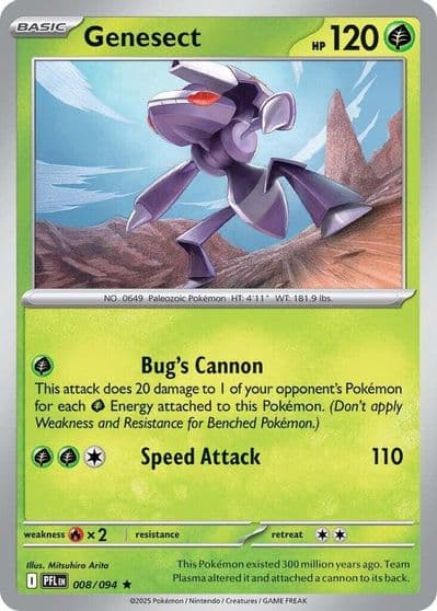 Genesect ME02: Phantasmal Flames Pokemon card