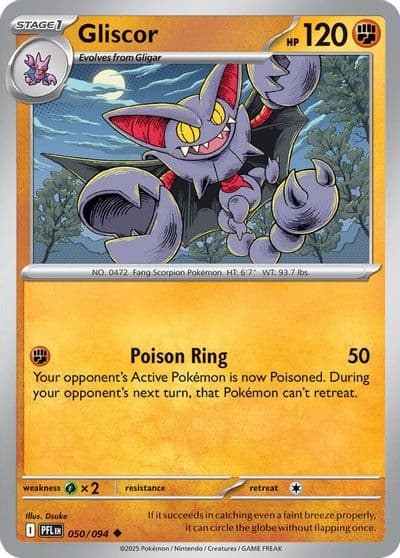 Gliscor ME02: Phantasmal Flames Pokemon card