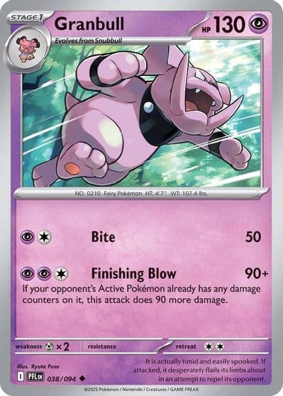 Granbull ME02: Phantasmal Flames Pokemon card