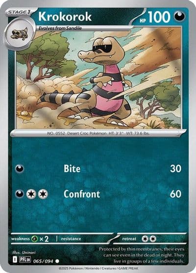 Krokorok ME02: Phantasmal Flames Pokemon card