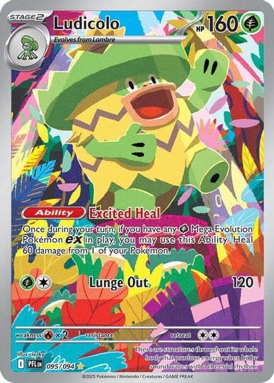 Ludicolo ME02: Phantasmal Flames Pokemon card