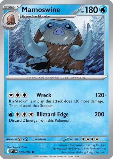 Mamoswine ME02: Phantasmal Flames Pokemon card