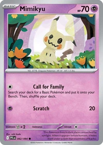 Mimikyu ME02: Phantasmal Flames Pokemon card