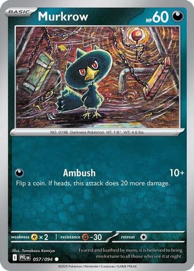 Murkrow ME02: Phantasmal Flames Pokemon card