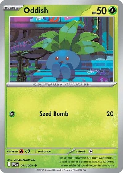 Oddish ME02: Phantasmal Flames Pokemon card