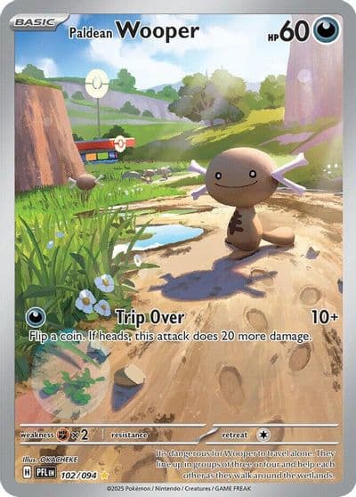 Paldean Wooper ME02: Phantasmal Flames Pokemon card