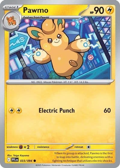 Pawmo ME02: Phantasmal Flames Pokemon card