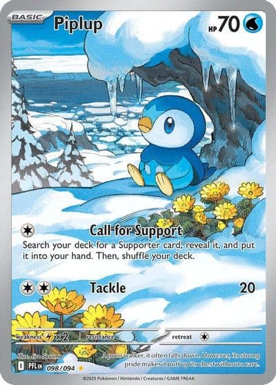 Piplup ME02: Phantasmal Flames Pokemon card