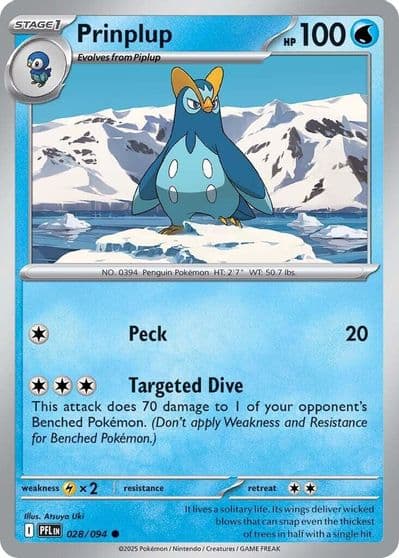 Prinplup ME02: Phantasmal Flames Pokemon card