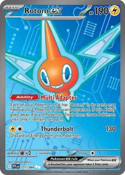 Rotom ex ME02: Phantasmal Flames Pokemon card