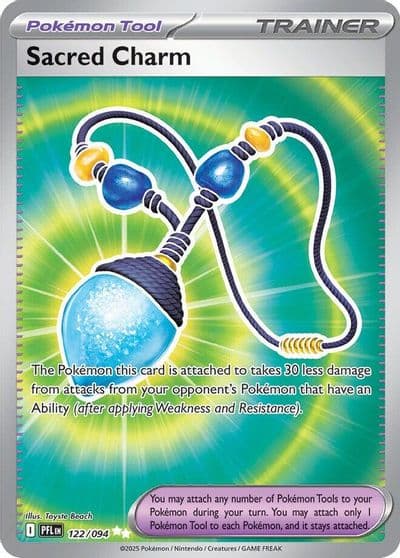 Sacred Charm ME02: Phantasmal Flames Pokemon card