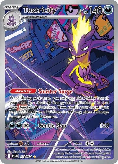 Toxtricity ME02: Phantasmal Flames Pokemon card