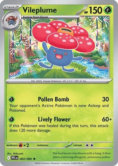 Vileplume ME02: Phantasmal Flames Pokemon card