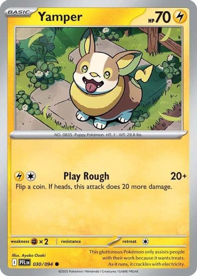 Yamper ME02: Phantasmal Flames Pokemon card