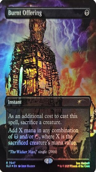 Burnt Offering Rainbow Foil Secret Lair Drop Series Magic card