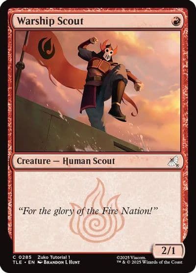 Warship Scout 0285 Avatar: The Last Airbender: Eternal-Legal Magic card