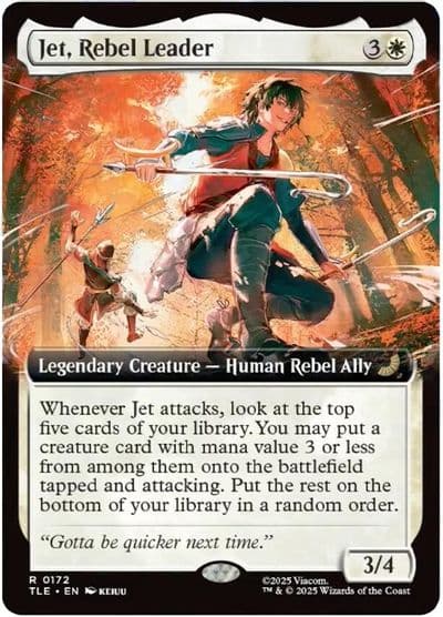Jet Rebel Leader Extended Art Avatar: The Last Airbender: Eternal-Legal Magic card