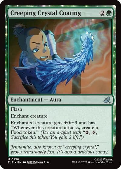 Creeping Crystal Coating Avatar: The Last Airbender: Eternal-Legal Magic card