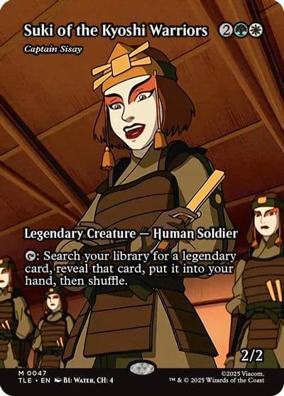 Suki of the Kyoshi Warriors Captain Sisay Borderless Avatar: The Last Airbender: Eternal-Legal Magic card