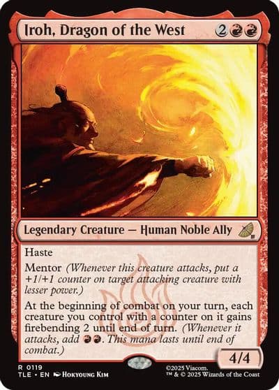 Iroh Dragon of the West Avatar: The Last Airbender: Eternal-Legal Magic card