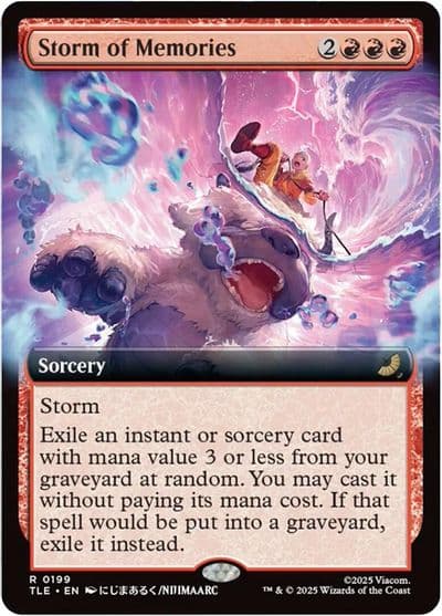 Storm of Memories Extended Art Avatar: The Last Airbender: Eternal-Legal Magic card