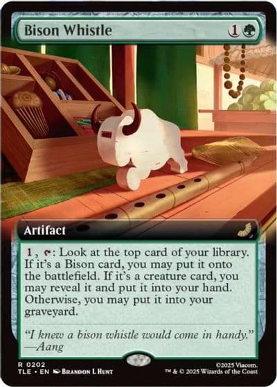 Bison Whistle Extended Art Avatar: The Last Airbender: Eternal-Legal Magic card