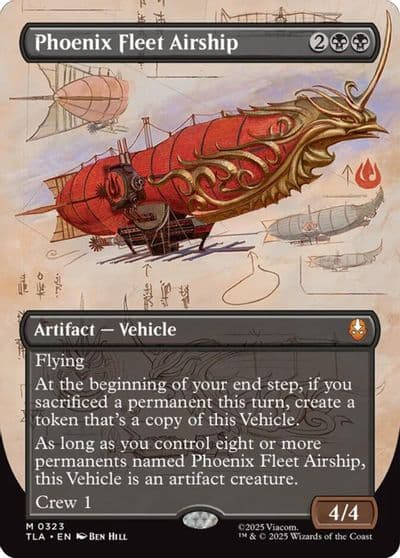 Phoenix Fleet Airship Borderless Avatar: The Last Airbender Magic card