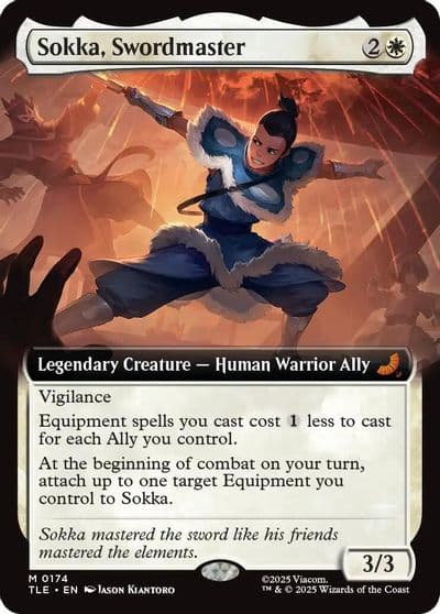 Sokka Swordmaster Extended Art Avatar: The Last Airbender: Eternal-Legal Magic card