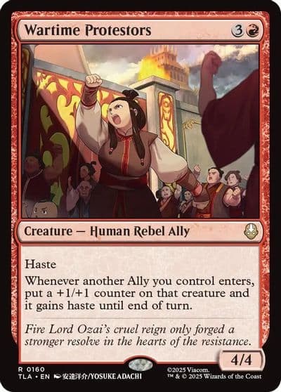 Wartime Protestors Avatar: The Last Airbender Magic card