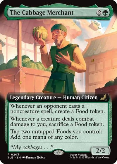 The Cabbage Merchant Extended Art Avatar: The Last Airbender: Eternal-Legal Magic card