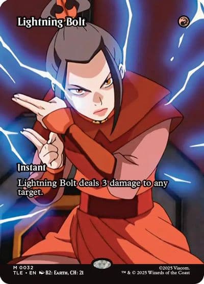 Lightning Bolt Borderless Avatar: The Last Airbender: Eternal-Legal Magic card