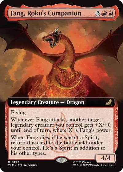 Fang Rokus Companion Extended Art Avatar: The Last Airbender: Eternal-Legal Magic card