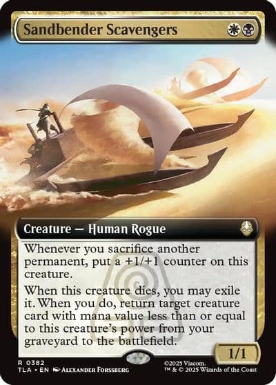 Sandbender Scavengers Extended Art Avatar: The Last Airbender Magic card
