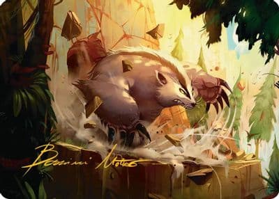 Badgermole Art Card Gold Stamped Signature Art Series: Avatar: The Last Airbender Magic card