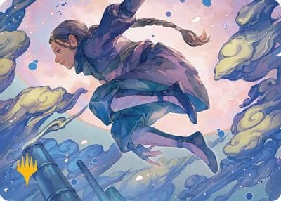 Katara Seeking Revenge Art Card Gold Stamped Planeswalker Symbol Art Series: Avatar: The Last Airbender Magic card
