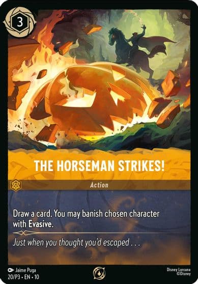 The Horseman Strikes Disney Lorcana Promo Cards Lorcana card