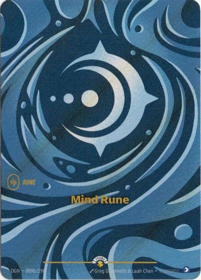 Mind Rune Riftbound Organized Play Promotional Cards Riftbound card