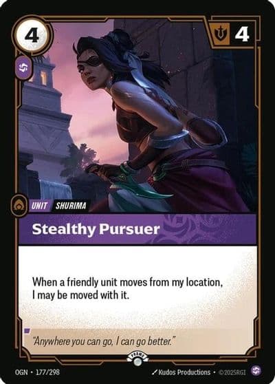 Stealthy Pursuer Riftbound Organized Play Promotional Cards Riftbound card