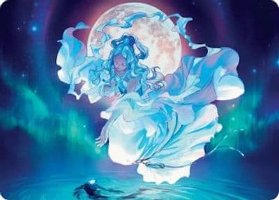 Yue the Moon Spirit Art Card Art Series: Avatar: The Last Airbender Magic card