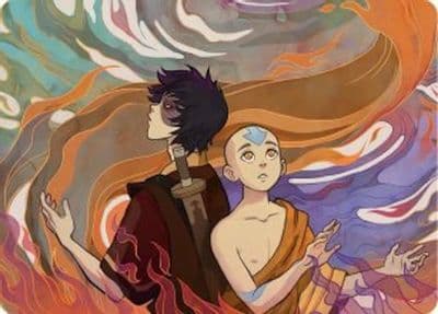 Fated Firepower Art Card Art Series: Avatar: The Last Airbender Magic card