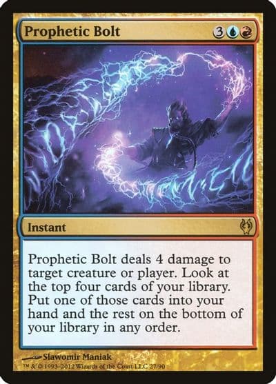 Prophetic Bolt Duel Decks: Izzet vs. Golgari Magic card