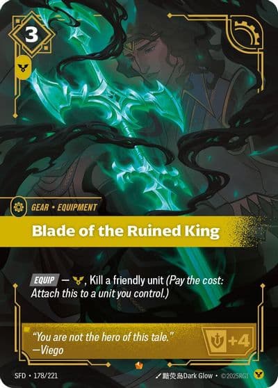 Blade of the Ruined King Spiritforged Riftbound card