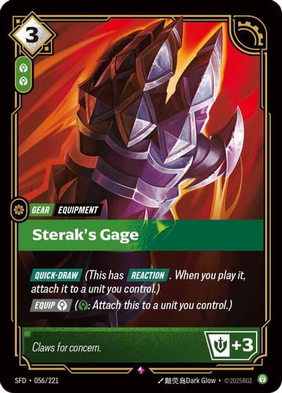 Steraks Gage Spiritforged Riftbound card