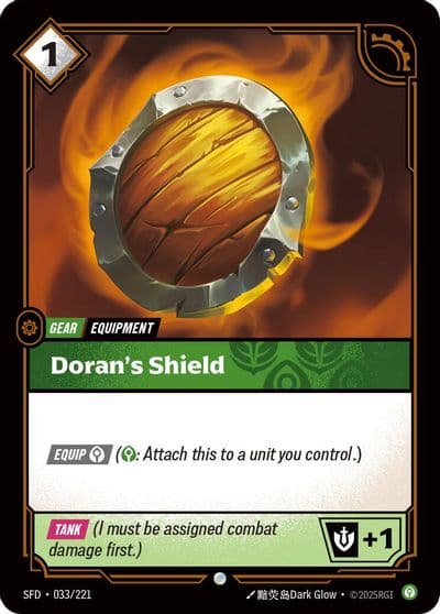 Dorans Shield Spiritforged Riftbound card