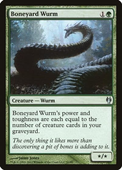 Boneyard Wurm Duel Decks: Izzet vs. Golgari Magic card