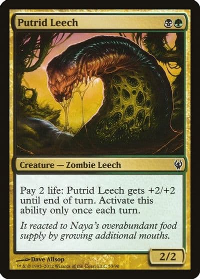 Putrid Leech Duel Decks: Izzet vs. Golgari Magic card
