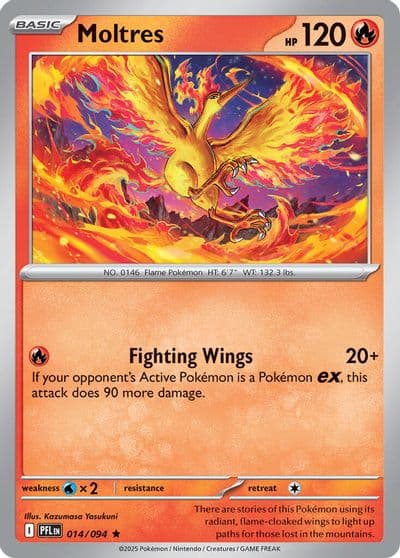 Moltres Deck Exclusives Pokemon card