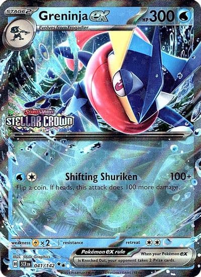 Greninja ex (Stellar Crown Stamped) Miscellaneous Cards & Products Pokemon card