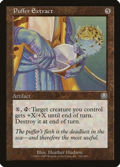 Puffer Extract Mercadian Masques Magic card