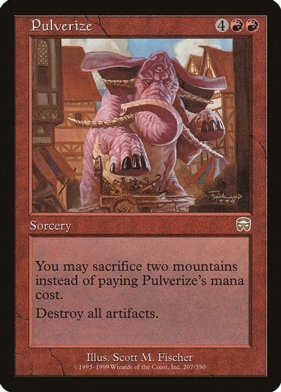 Pulverize Mercadian Masques Magic card